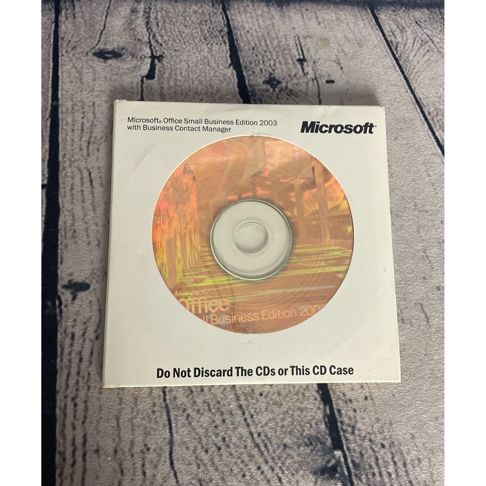 Microsoft Office 2003 Small Business Edition License 1 User‎ Install CD Full